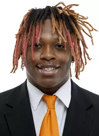 KNOXVILLE, TN - April 26, 2022 - Linebacker Kwauze Garland #15 of the Tennessee Volunteers headshot taken in Knoxville, TN. Photo By Andrew Ferguson/Tennessee Athletics