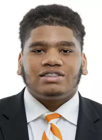 KNOXVILLE, TN - April 27, 2022 - Offensive lineman Gerald Mincey #51 of the Tennessee Volunteers headshot taken in Knoxville, TN. Photo By Andrew Ferguson/Tennessee Athletics