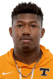 KNOXVILLE, TN - September 07, 2022 - Israel Adesina of the Tennessee Volunteers headshot taken in Knoxville, TN. Photo By Andrew Ferguson/Tennessee Athletics