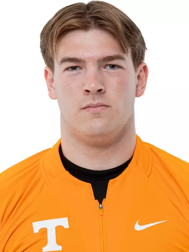 KNOXVILLE, TN - August 21, 2023 - John Bruder of the Tennessee Volunteers headshot taken in Knoxville, TN. Photo By Andrew Ferguson/Tennessee Athletics