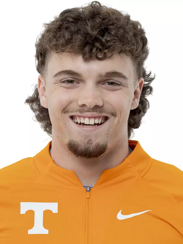KNOXVILLE, TN - August 21, 2023 - Kyler Nichols of the Tennessee Volunteers headshot taken in Knoxville, TN. Photo By Andrew Ferguson/Tennessee Athletics