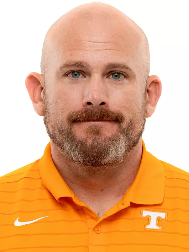 KNOXVILLE, TN - August 31, 2022 - Assistant coach Erik Whitsitt headshot taken in Knoxville, TN. Photo By Andrew Ferguson/Tennessee Athletics
