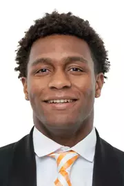 KNOXVILLE, TN - October 03, 2024 - Nikoli Blackman of the Tennessee Volunteers headshot taken in Knoxville, TN. Photo By Andrew Ferguson/Tennessee Athletics
