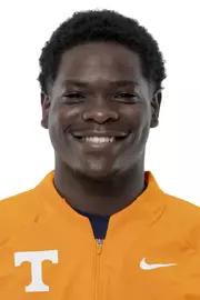 KNOXVILLE, TN - August 21, 2023 - Aaron Bell of the Tennessee Volunteers headshot taken in Knoxville, TN. Photo By Andrew Ferguson/Tennessee Athletics