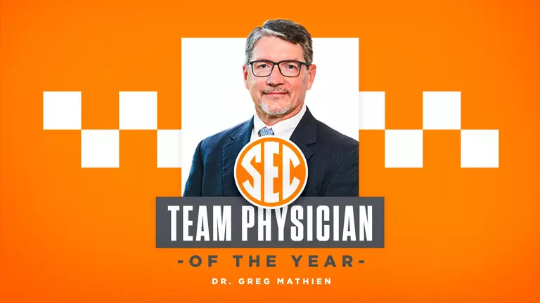 Tennessee’s Dr. Greg Mathien Named 2025 SEC Team Physician of the Year for Orthopedics
