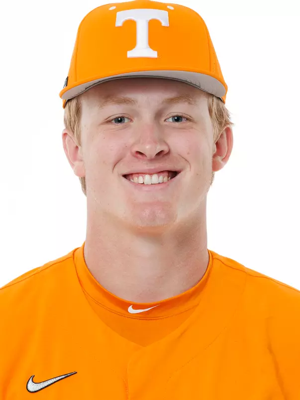 KNOXVILLE, TN - October 02, 2025 - Pitcher Chandler Day #43 of the Tennessee Volunteers headshot taken in Knoxville, TN. Photo By Kate Luffman/Tennessee Athletics