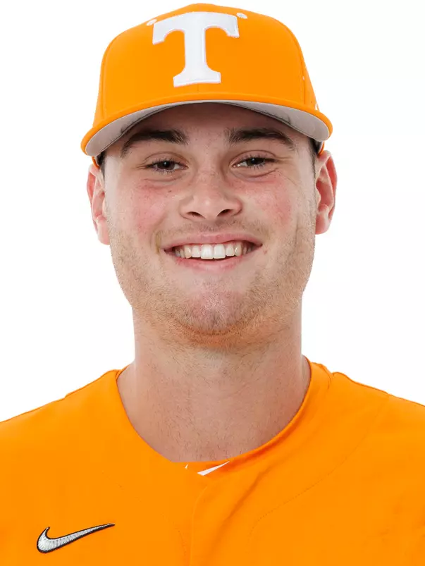KNOXVILLE, TN - October 02, 2025 - Catcher Stone Lawless #27 of the Tennessee Volunteers headshot taken in Knoxville, TN. Photo By Kate Luffman/Tennessee Athletics