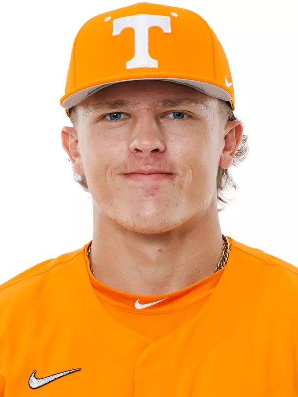 KNOXVILLE, TN - October 02, 2025 - Pitcher Landon Mack #18 of the Tennessee Volunteers headshot taken in Knoxville, TN. Photo By Kate Luffman/Tennessee Athletics