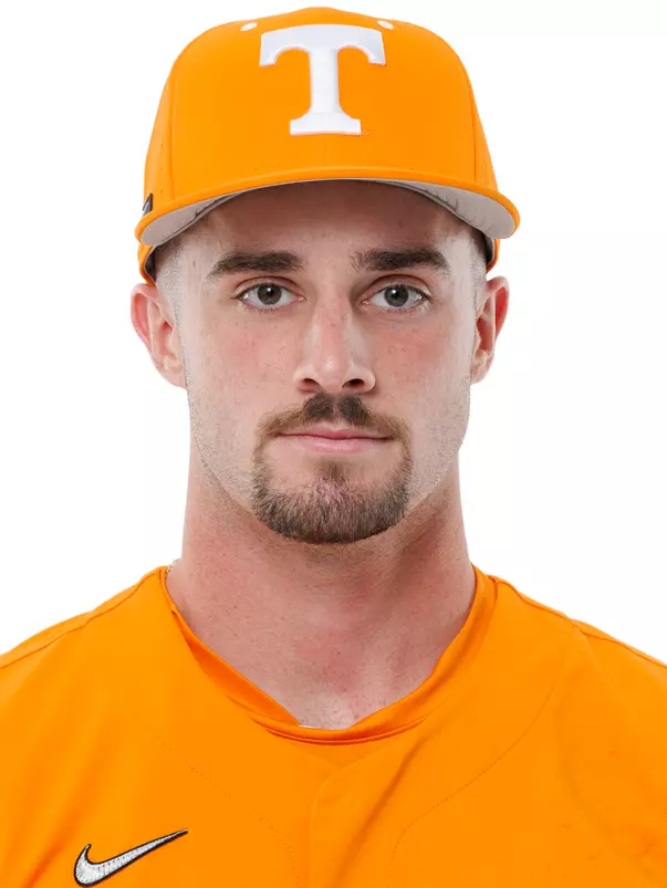 KNOXVILLE, TN - October 02, 2025 - Catcher/Outfielder Garrett Wright #5 of the Tennessee Volunteers headshot taken in Knoxville, TN. Photo By Kate Luffman/Tennessee Athletics