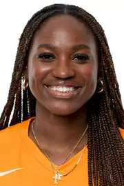 KNOXVILLE, TN - June 04, 2025 - Middle blocker Keondreya Granberry #77 of the Tennessee Lady Volunteers headshot taken in Knoxville, TN. Photo By Andrew Ferguson/Tennessee Athletics