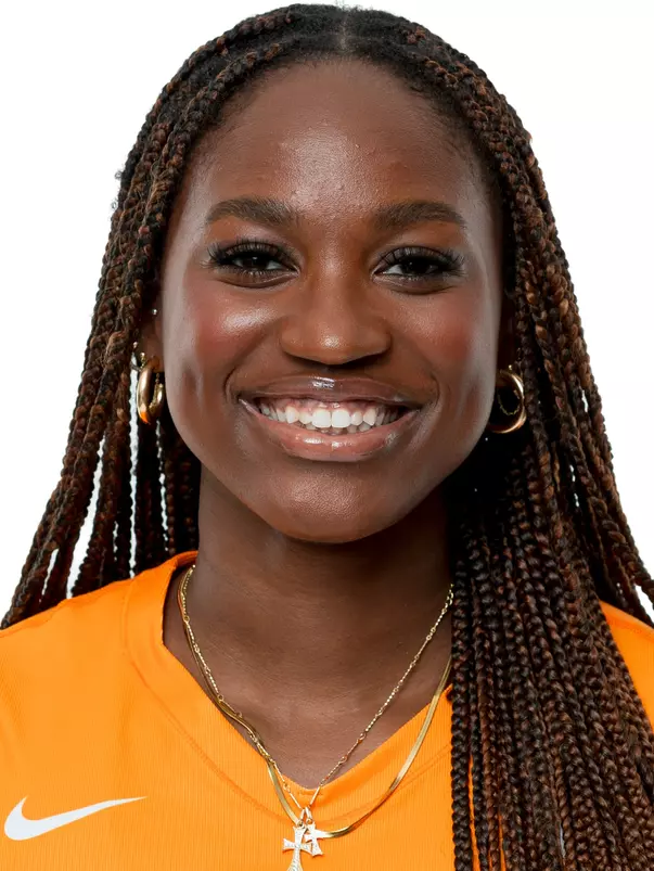 KNOXVILLE, TN - June 04, 2025 - Middle blocker Keondreya Granberry #77 of the Tennessee Lady Volunteers headshot taken in Knoxville, TN. Photo By Andrew Ferguson/Tennessee Athletics