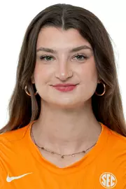 KNOXVILLE, TN - June 04, 2025 - Middle blocker Klaudia Pawlik #19 of the Tennessee Lady Volunteers headshot taken in Knoxville, TN. Photo By Andrew Ferguson/Tennessee Athletics