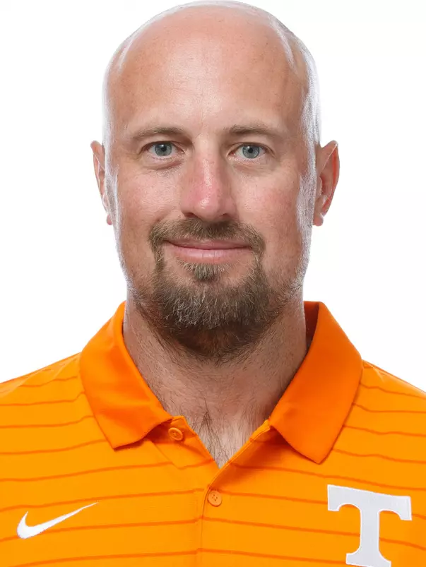 KNOXVILLE, TN - August 21, 2025 - Assistant Coach Kyle Ellis of the Tennessee Volunteers headshot taken in Knoxville, TN. Photo By Kate Luffman/Tennessee Athletics