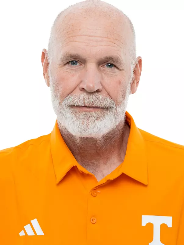 KNOXVILLE, TN - July 28, 2026 - Defensive Coordinator Jim Knowles of the Tennessee Volunteers headshot taken in Knoxville, TN. Photo By Andrew Ferguson/Tennessee Athletics