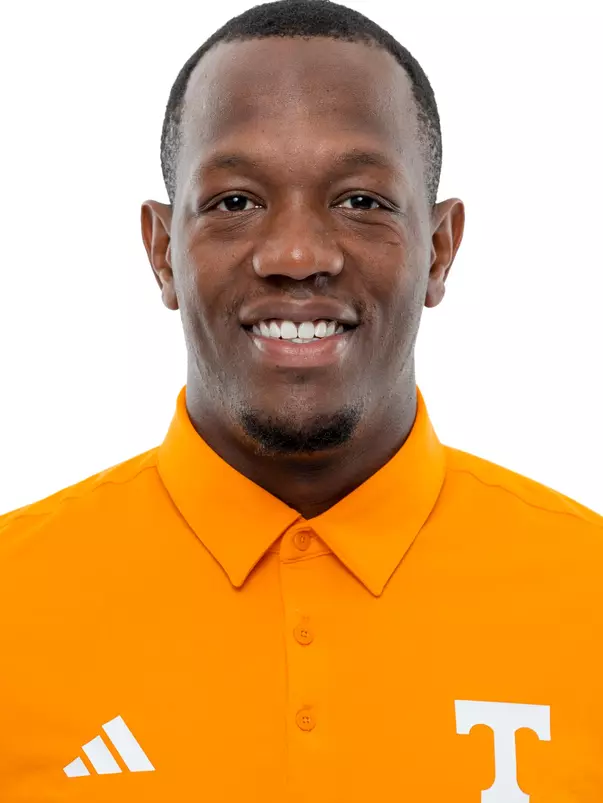 KNOXVILLE, TN - July 28, 2026 - Assistant Director of EVOLVE Devonte' Thedford of the Tennessee Volunteers headshot taken in Knoxville, TN. Photo By Andrew Ferguson/Tennessee Athletics