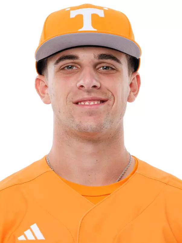 KNOXVILLE, TN - September 22, 2026 - Pitcher Brody Trosclair #5 of the Tennessee Volunteers headshot taken in Knoxville, TN. Photo By Kate Luffman/Tennessee Athletics