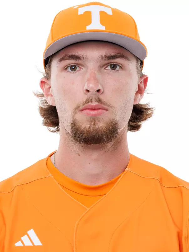 KNOXVILLE, TN - September 22, 2026 - Infielder Travis Sanders #9 of the Tennessee Volunteers headshot taken in Knoxville, TN. Photo By Kate Luffman/Tennessee Athletics