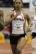<b>Jessica Flax needed her personal-best run in the 800 meters to secure the pentathlon title.</b>