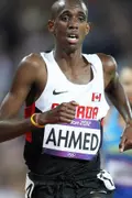 <b>Wisconsin's Mohammed Ahmed led Canada to its best-ever finish at the IAAF world cross country championships.</b>