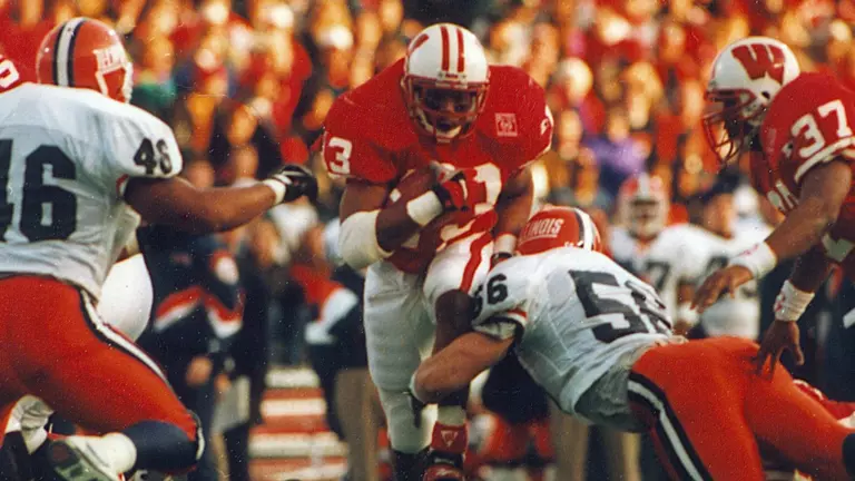 Carl McCullough Wisconsin football vs. Illinois 1995