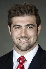 Wisconsin Badgers football player Adam Bay, October 5, 2020 in Madison, Wis. (Photo by David Stluka/Wisconsin Athletic Communications)