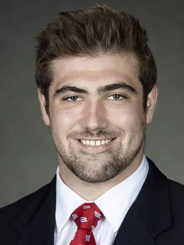 Wisconsin Badgers football player Adam Bay, October 5, 2020 in Madison, Wis. (Photo by David Stluka/Wisconsin Athletic Communications)