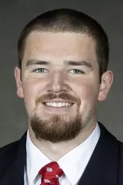 Wisconsin Badgers football player Noah Burks, October 5, 2020 in Madison, Wis. (Photo by David Stluka/Wisconsin Athletic Communications)