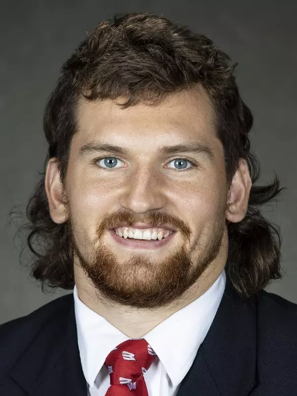 Wisconsin Badgers football player Garrett Groshek, October 5, 2020 in Madison, Wis. (Photo by David Stluka/Wisconsin Athletic Communications)