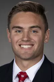 Wisconsin Badgers Collin Larsh poses for a headshot Thursday, July 29, 2021, in Madison, Wis. (Photo by David Stluka/Wisconsin Athletic Communications)