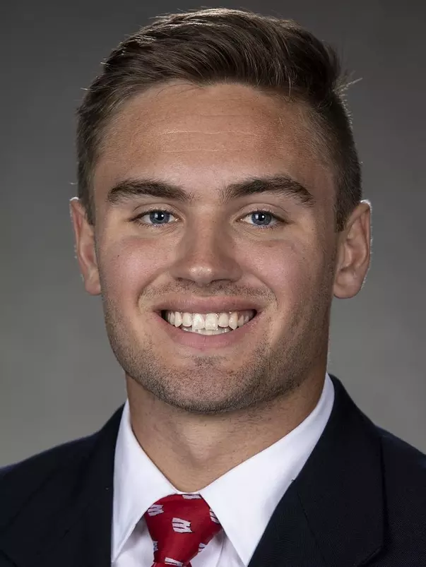 Wisconsin Badgers Collin Larsh poses for a headshot Thursday, July 29, 2021, in Madison, Wis. (Photo by David Stluka/Wisconsin Athletic Communications)