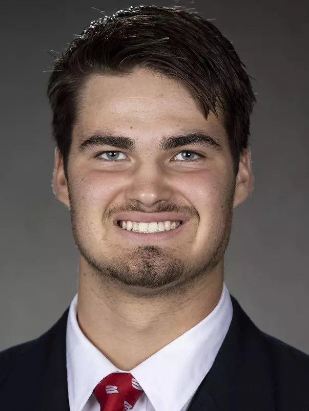Wisconsin Badgers Riley Mahlman poses for a headshot Thursday, July 29, 2021, in Madison, Wis. (Photo by David Stluka/Wisconsin Athletic Communications)