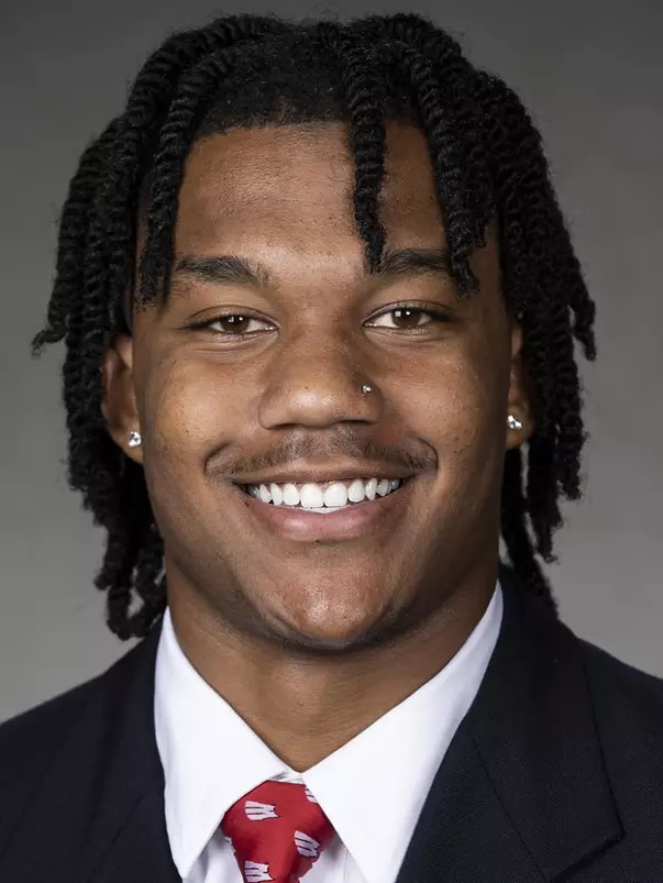 Wisconsin Badgers Markus Allen poses for a headshot Thursday, July 8, 2021, in Madison, Wis. (Photo by David Stluka/Wisconsin Athletic Communications)