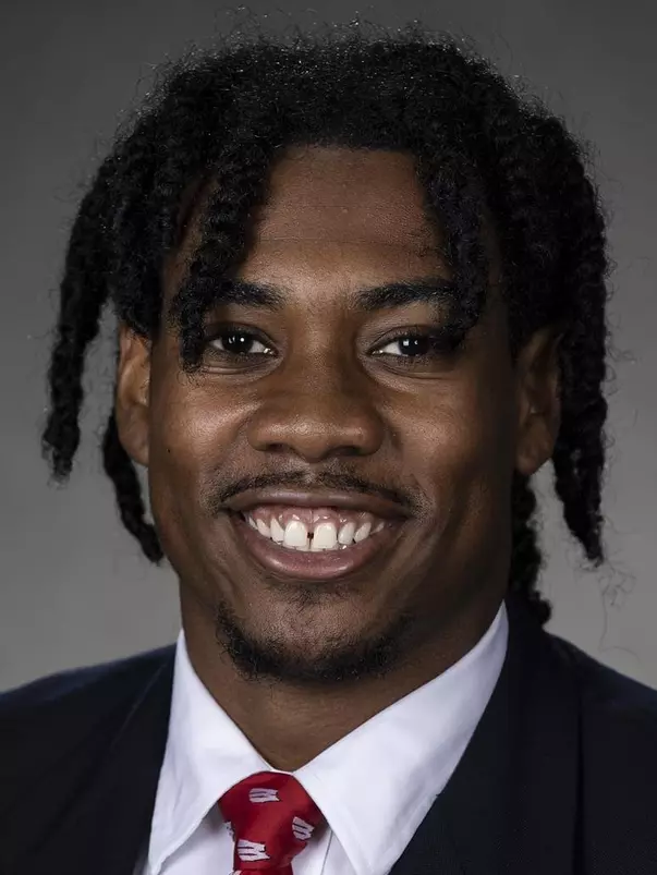 Wisconsin Badgers Travian Blaylock poses for a headshot Thursday, July 28, 2021, in Madison, Wis. (Photo by David Stluka/Wisconsin Athletic Communications)