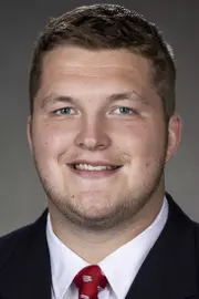 Wisconsin Badgers Logan Bruss poses for a headshot Thursday, July 29, 2021, in Madison, Wis. (Photo by David Stluka/Wisconsin Athletic Communications)