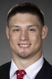 Wisconsin Badgers Leo Chenal poses for a headshot Thursday, July 29, 2021, in Madison, Wis. (Photo by David Stluka/Wisconsin Athletic Communications)