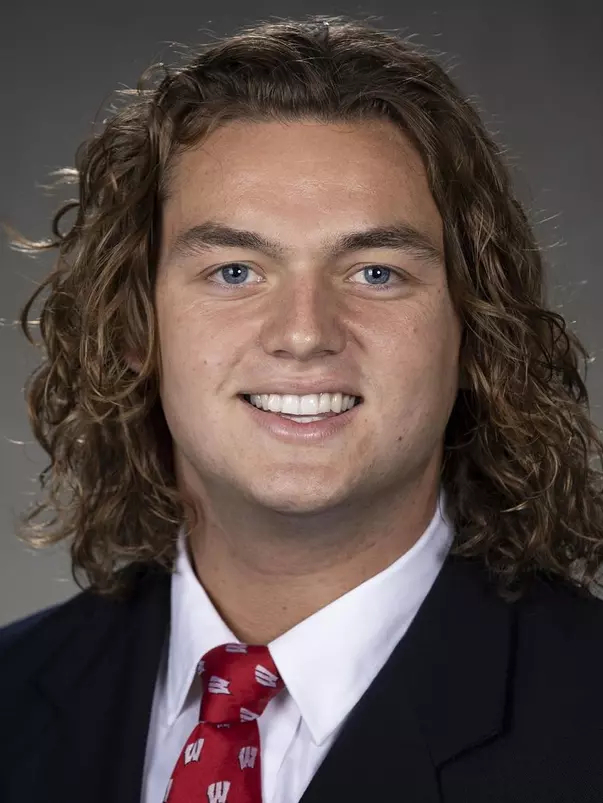 Wisconsin Badgers Clay Cundiff poses for a headshot Thursday, July 29, 2021, in Madison, Wis. (Photo by David Stluka/Wisconsin Athletic Communications)