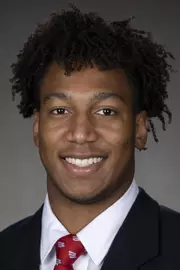 Wisconsin Badgers Jaylan Franklin poses for a headshot Thursday, July 29, 2021, in Madison, Wis. (Photo by David Stluka/Wisconsin Athletic Communications)