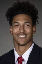 Wisconsin Badgers Izayah Green-May poses for a headshot Thursday, July 29, 2021, in Madison, Wis. (Photo by David Stluka/Wisconsin Athletic Communications)