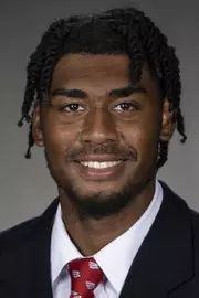 Wisconsin Badgers Deron Harrell poses for a headshot Thursday, July 29, 2021, in Madison, Wis. (Photo by David Stluka/Wisconsin Athletic Communications)