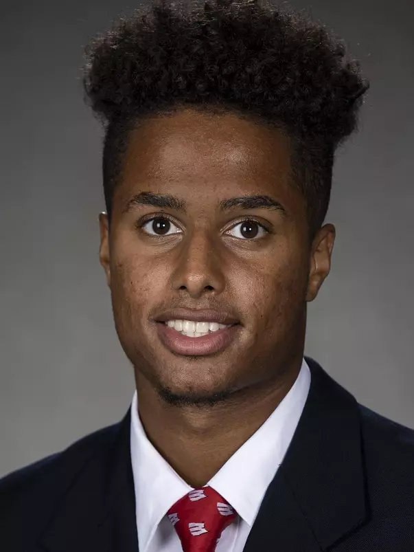 Wisconsin Badgers Max Lofy poses for a headshot Thursday, July 29, 2021, in Madison, Wis. (Photo by David Stluka/Wisconsin Athletic Communications)