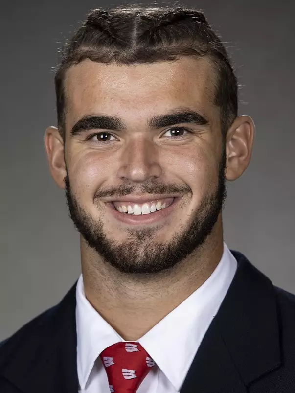 Wisconsin Badgers Spencer Lytle poses for a headshot Thursday, July 29, 2021, in Madison, Wis. (Photo by David Stluka/Wisconsin Athletic Communications)