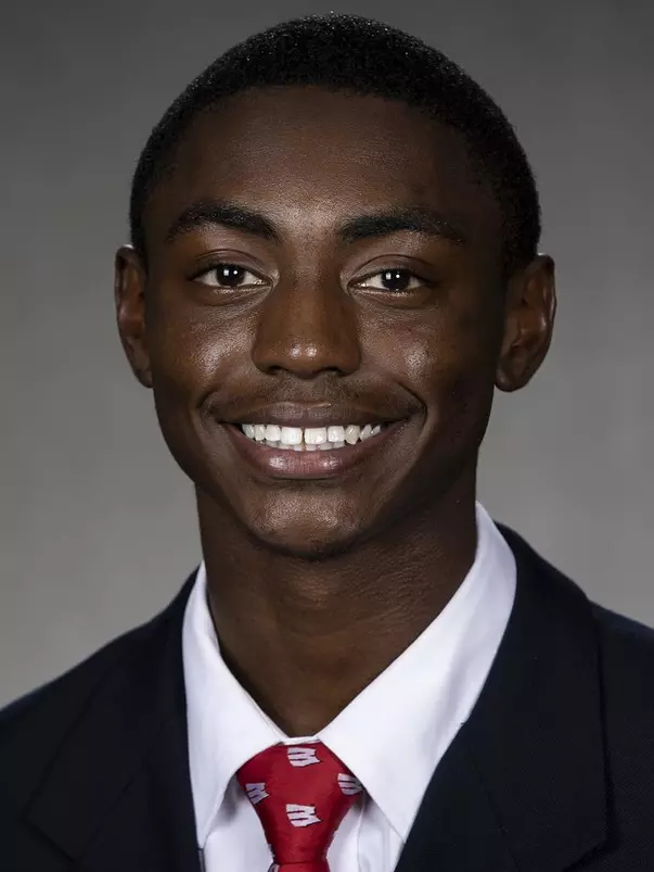 Wisconsin Badgers Semar Melvin poses for a headshot Thursday, July 29, 2021, in Madison, Wis. (Photo by David Stluka/Wisconsin Athletic Communications)