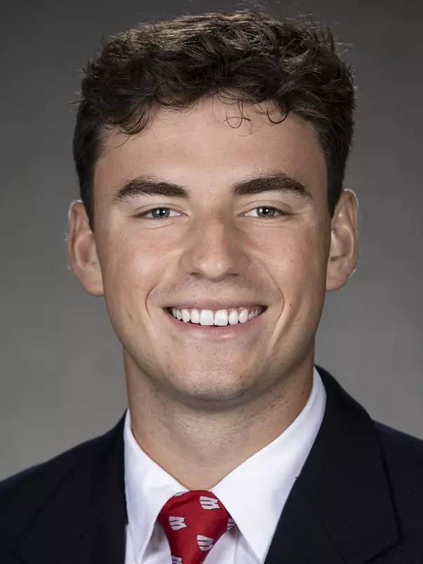 Wisconsin Badgers Graham Mertz poses for a headshot Thursday, July 29, 2021, in Madison, Wis. (Photo by David Stluka/Wisconsin Athletic Communications)