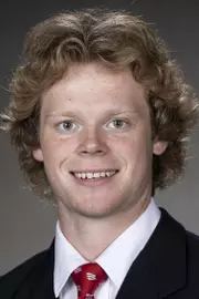 Wisconsin Badgers Gavin Meyers poses for a headshot Thursday, July 28, 2021, in Madison, Wis. (Photo by David Stluka/Wisconsin Athletic Communications)