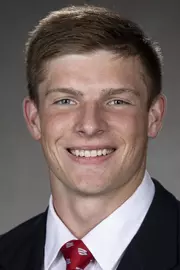 Wisconsin Badgers Andy Vujnovich poses for a headshot Thursday, July 28, 2021, in Madison, Wis. (Photo by David Stluka/Wisconsin Athletic Communications)