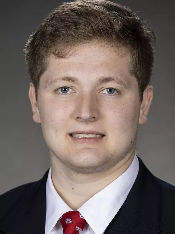 Wisconsin Badgers Trey Wedig poses for a headshot Thursday, July 29, 2021, in Madison, Wis. (Photo by David Stluka/Wisconsin Athletic Communications)