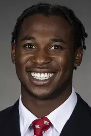 Wisconsin Badgers Amaun Williams poses for a headshot Thursday, July 29, 2021, in Madison, Wis. (Photo by David Stluka/Wisconsin Athletic Communications)