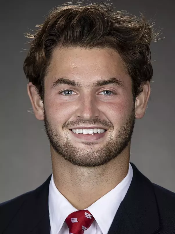 Wisconsin Badgers Chase Wolf poses for a headshot Thursday, July 29, 2021, in Madison, Wis. (Photo by David Stluka/Wisconsin Athletic Communications)
