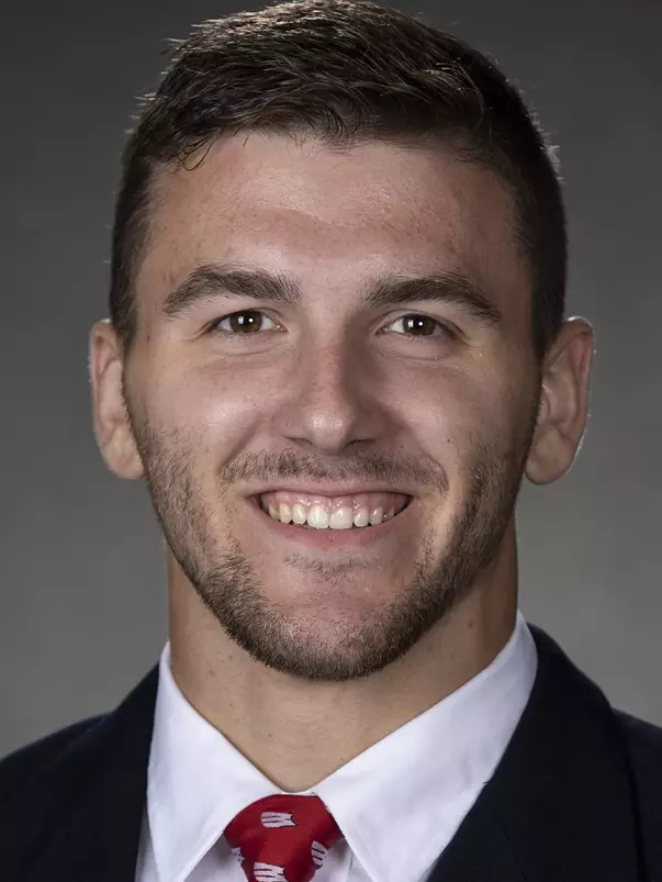 Wisconsin Badgers Preston Zachman poses for a headshot Thursday, July 28, 2021, in Madison, Wis. (Photo by David Stluka/Wisconsin Athletic Communications)