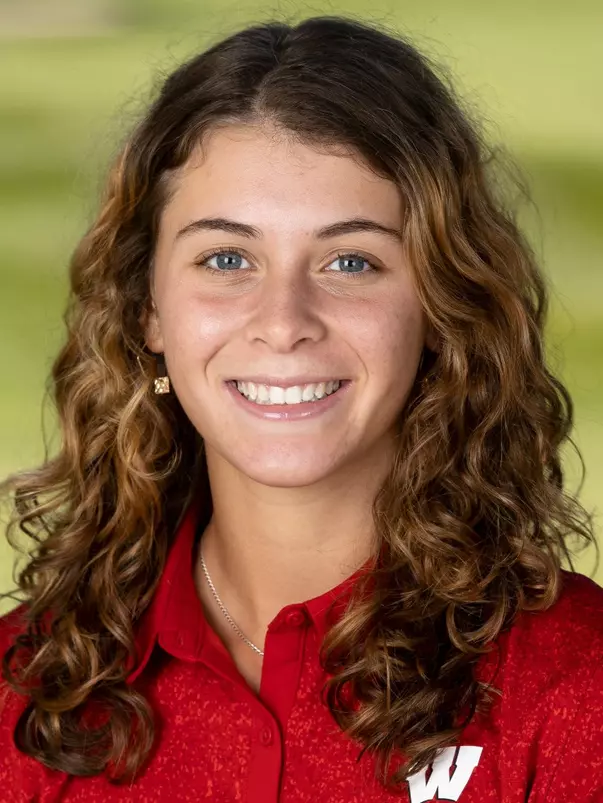 Headshot of Alexia Siehl of the Wisconsin Badgers Womenâ??s Golf Team, Wed., Sept. 28, 2022 in Verona, Wis. (Photo by David Stluka/Wisconsin Athletic Communications)